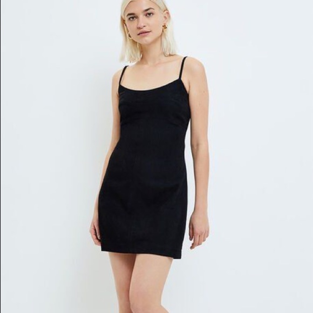 Lottie Miss Suedette Shift Dress Black S